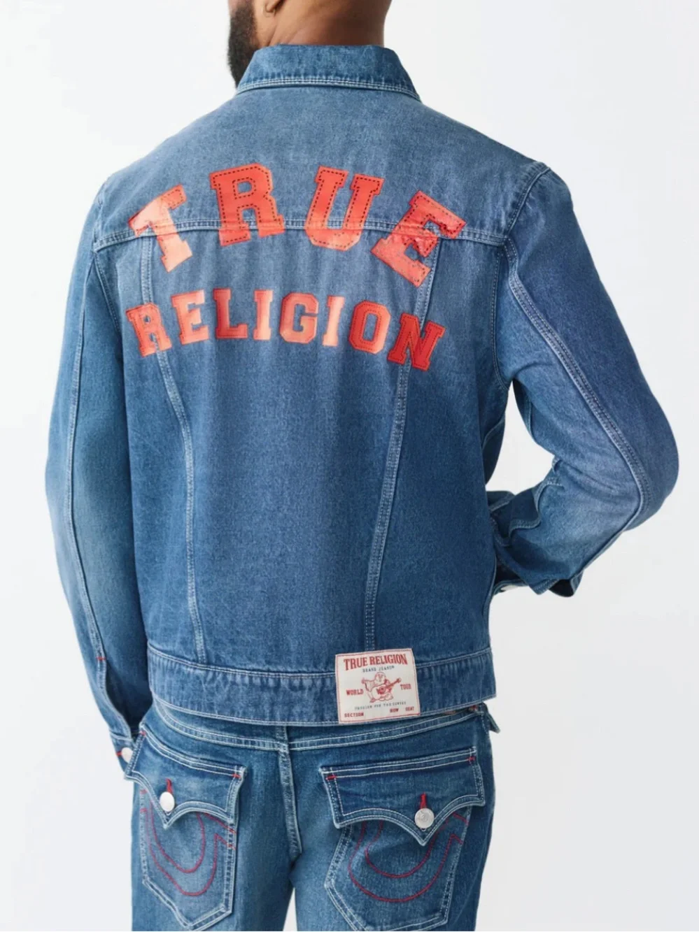 True Religion Print SN Denim Jacket